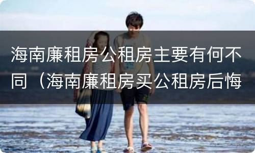 海南廉租房公租房主要有何不同（海南廉租房买公租房后悔了）