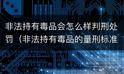非法持有毒品会怎么样判刑处罚（非法持有毒品的量刑标准）