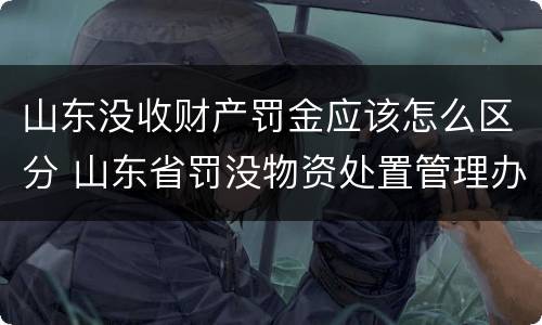 山东没收财产罚金应该怎么区分 山东省罚没物资处置管理办法