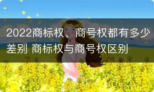 2022商标权、商号权都有多少差别 商标权与商号权区别