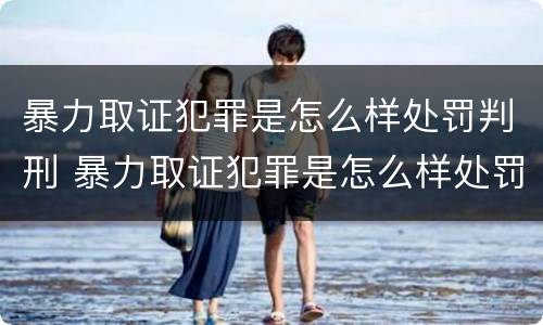 暴力取证犯罪是怎么样处罚判刑 暴力取证犯罪是怎么样处罚判刑案例