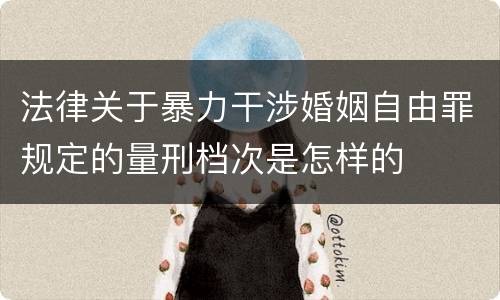 法律关于暴力干涉婚姻自由罪规定的量刑档次是怎样的