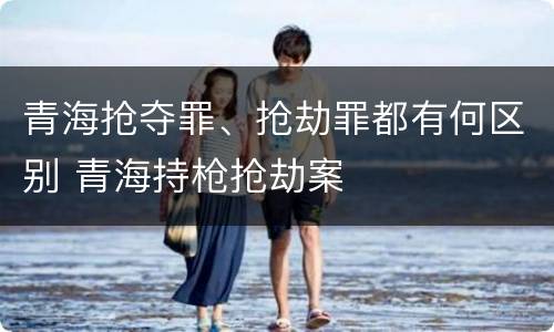 青海抢夺罪、抢劫罪都有何区别 青海持枪抢劫案