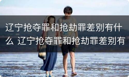 辽宁抢夺罪和抢劫罪差别有什么 辽宁抢夺罪和抢劫罪差别有什么区别