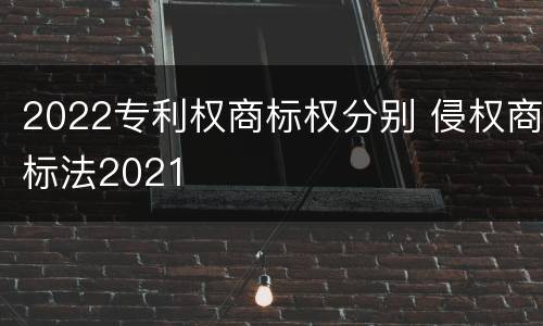 2022专利权商标权分别 侵权商标法2021