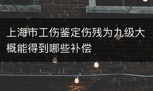 上海市工伤鉴定伤残为九级大概能得到哪些补偿