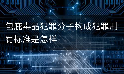 包庇毒品犯罪分子构成犯罪刑罚标准是怎样