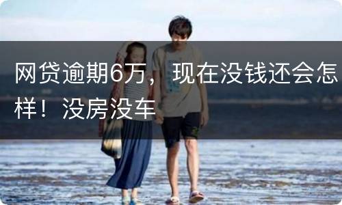 网贷逾期6万，现在没钱还会怎样！没房没车