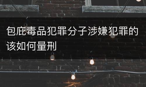 包庇毒品犯罪分子涉嫌犯罪的该如何量刑
