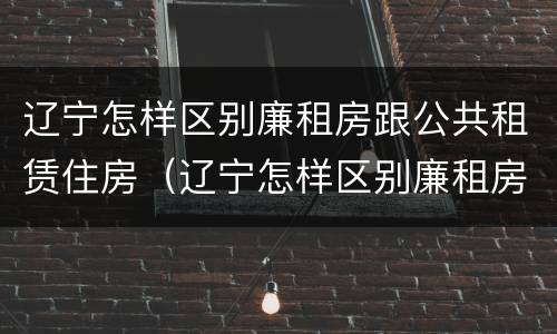 辽宁怎样区别廉租房跟公共租赁住房（辽宁怎样区别廉租房跟公共租赁住房呢）