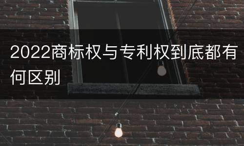 2022商标权与专利权到底都有何区别