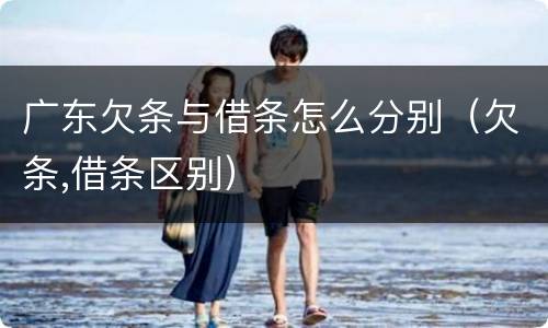 广东欠条与借条怎么分别（欠条,借条区别）