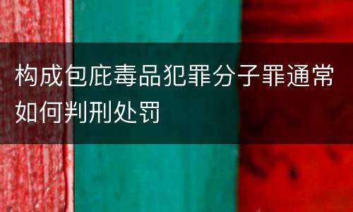 构成包庇毒品犯罪分子罪通常如何判刑处罚