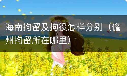 海南拘留及拘役怎样分别（儋州拘留所在哪里）