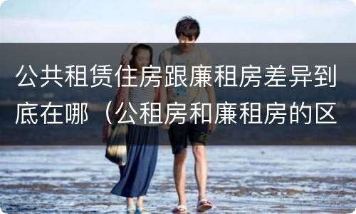 公共租赁住房跟廉租房差异到底在哪（公租房和廉租房的区别租金）
