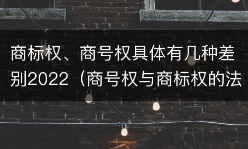 商标权、商号权具体有几种差别2022（商号权与商标权的法律冲突与解决）