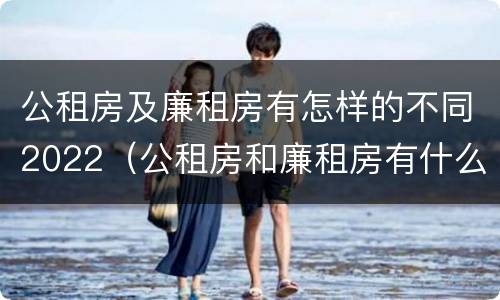 公租房及廉租房有怎样的不同2022（公租房和廉租房有什么区别?2019年的）