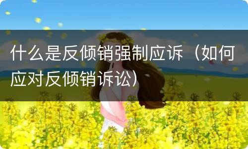 什么是反倾销强制应诉（如何应对反倾销诉讼）