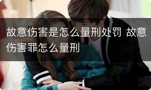故意伤害是怎么量刑处罚 故意伤害罪怎么量刑
