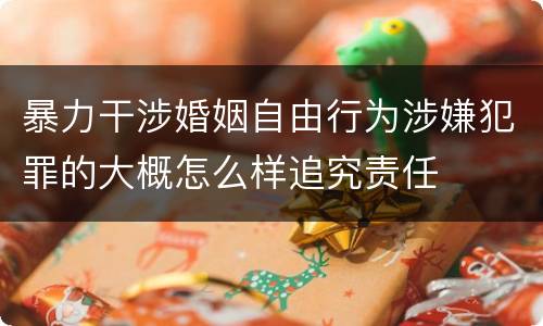 暴力干涉婚姻自由行为涉嫌犯罪的大概怎么样追究责任