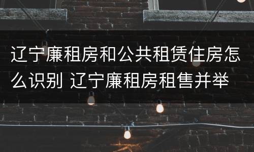 辽宁廉租房和公共租赁住房怎么识别 辽宁廉租房租售并举