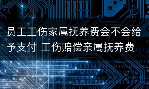 员工工伤家属抚养费会不会给予支付 工伤赔偿亲属抚养费