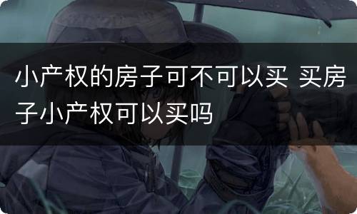 小产权的房子可不可以买 买房子小产权可以买吗