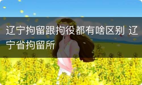 辽宁拘留跟拘役都有啥区别 辽宁省拘留所