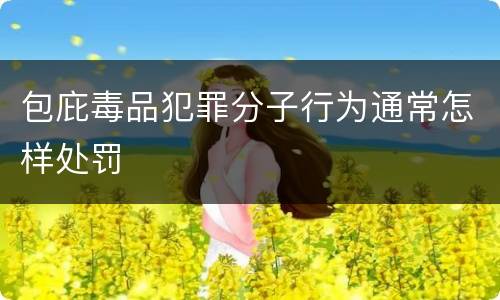包庇毒品犯罪分子行为通常怎样处罚
