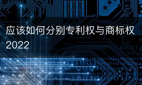 应该如何分别专利权与商标权2022