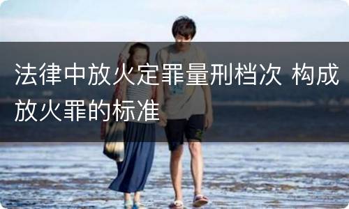 法律中放火定罪量刑档次 构成放火罪的标准