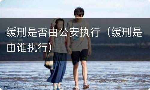 缓刑是否由公安执行（缓刑是由谁执行）