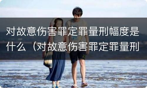 对故意伤害罪定罪量刑幅度是什么（对故意伤害罪定罪量刑幅度是什么）