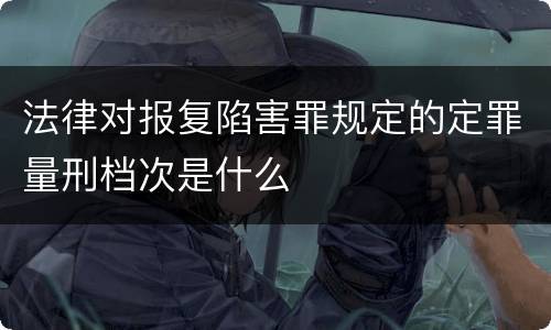 法律对报复陷害罪规定的定罪量刑档次是什么
