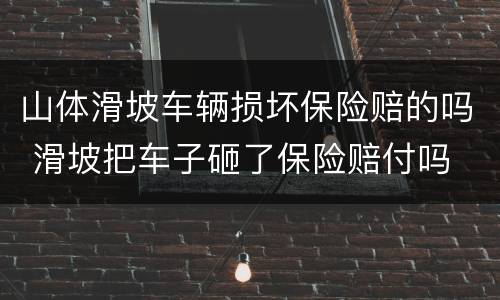 山体滑坡车辆损坏保险赔的吗 滑坡把车子砸了保险赔付吗