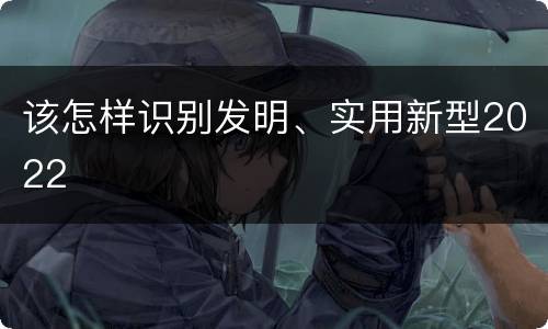 该怎样识别发明、实用新型2022