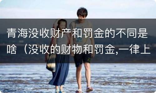 青海没收财产和罚金的不同是啥（没收的财物和罚金,一律上缴国库）
