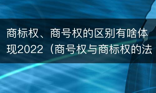 商标权、商号权的区别有啥体现2022（商号权与商标权的法律冲突与解决）