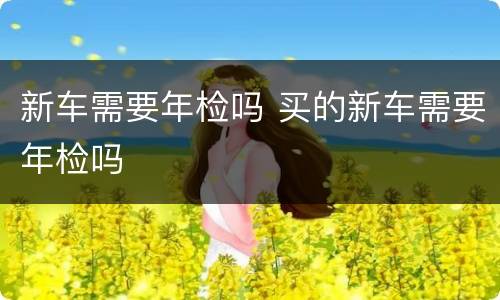 新车需要年检吗 买的新车需要年检吗