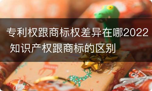 专利权跟商标权差异在哪2022 知识产权跟商标的区别
