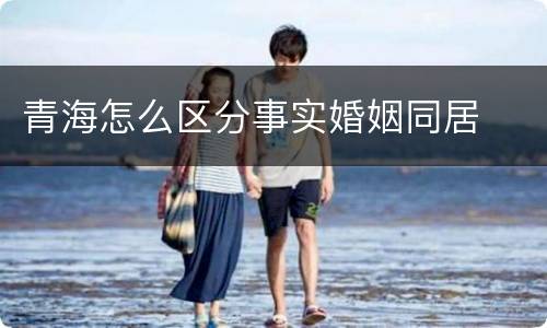 青海怎么区分事实婚姻同居