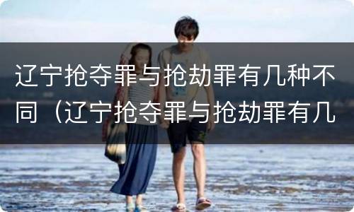 辽宁抢夺罪与抢劫罪有几种不同（辽宁抢夺罪与抢劫罪有几种不同行为）