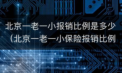 北京一老一小报销比例是多少（北京一老一小保险报销比例,范围）