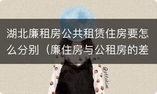 湖北廉租房公共租赁住房要怎么分别（廉住房与公租房的差别）