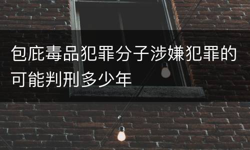 包庇毒品犯罪分子涉嫌犯罪的可能判刑多少年