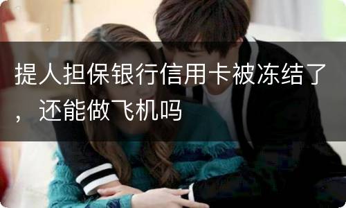 提人担保银行信用卡被冻结了，还能做飞机吗