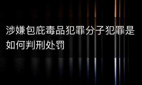 涉嫌包庇毒品犯罪分子犯罪是如何判刑处罚