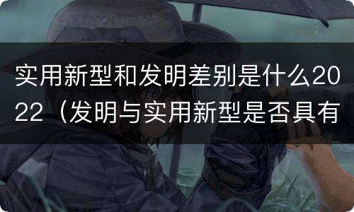 实用新型和发明差别是什么2022（发明与实用新型是否具有实用性）