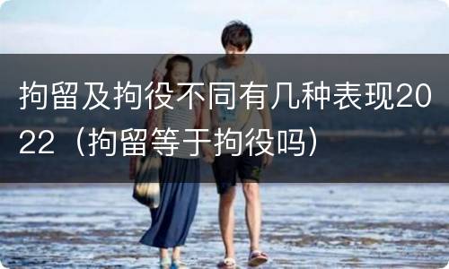 拘留及拘役不同有几种表现2022（拘留等于拘役吗）