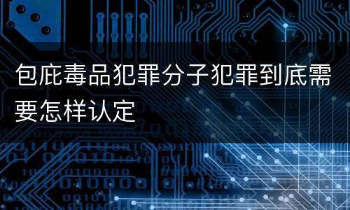 包庇毒品犯罪分子犯罪到底需要怎样认定